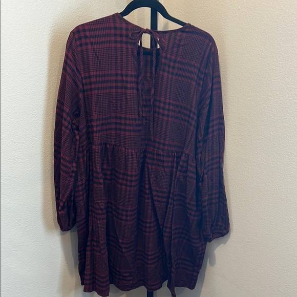 Brand New Wild Fable Red and Black plaid dress - Picture 3 of 5